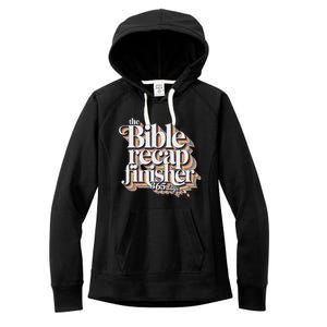 The Bible Recap Finisher 365 Days Christian Journey Women's Fleece Hoodie