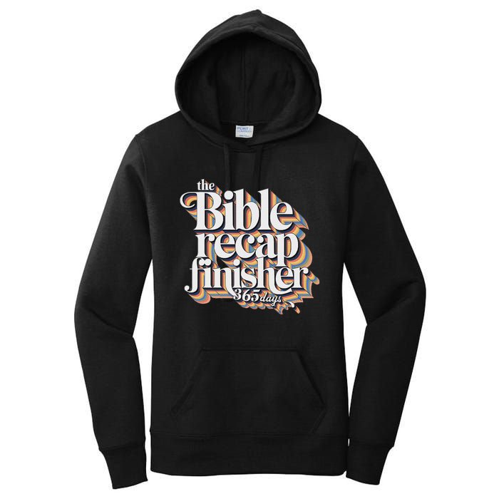 The Bible Recap Finisher 365 Days Christian Journey Women's Pullover Hoodie