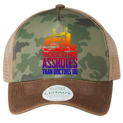 Trucker Big Rig Semigifttrailer Truck Driver Funny Trucker Funny Gift Legacy Tie Dye Trucker Hat