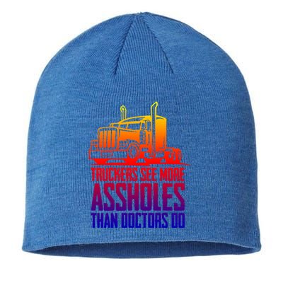 Trucker Big Rig Semigifttrailer Truck Driver Funny Trucker Funny Gift Sustainable Beanie