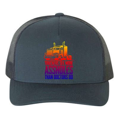 Trucker Big Rig Semigifttrailer Truck Driver Funny Trucker Funny Gift Yupoong Adult 5-Panel Trucker Hat