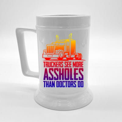 Trucker Big Rig Semigifttrailer Truck Driver Funny Trucker Funny Gift Beer Stein