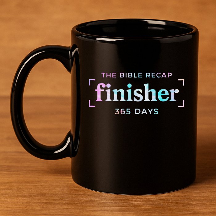 The Bible Recap Finisher 365 Days Christian Religious 11oz C Handle Ceramic Mug
