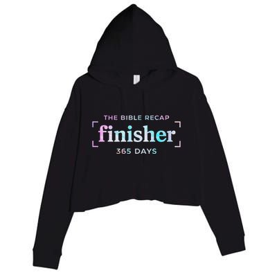 The Bible Recap Finisher 365 Days Christian Religious Crop Fleece Hoodie