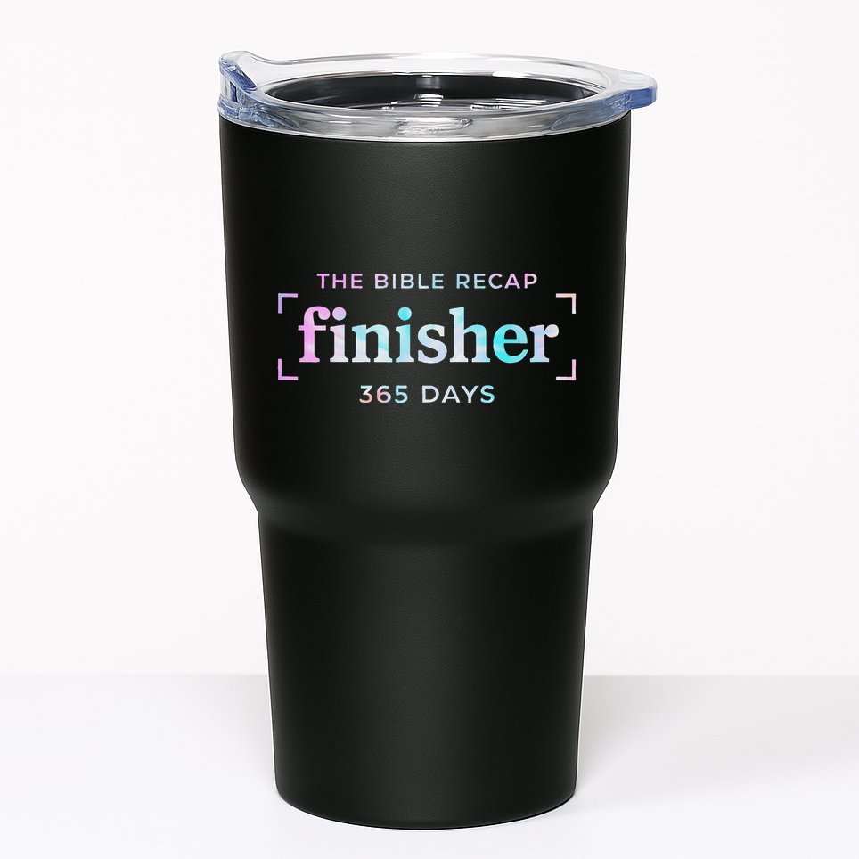 The Bible Recap Finisher 365 Days Christian Religious Tumbler