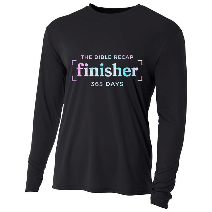 The Bible Recap Finisher 365 Days Christian Religious Cooling Performance Long Sleeve Crew