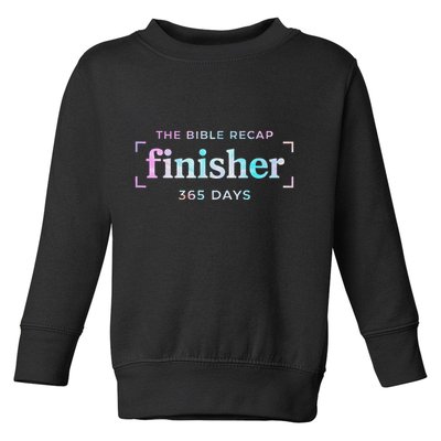 The Bible Recap Finisher 365 Days Christian Religious Toddler Sweatshirt