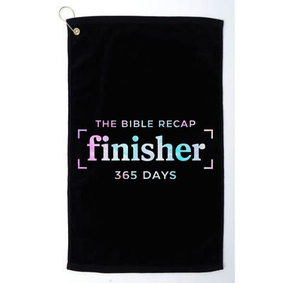 The Bible Recap Finisher 365 Days Christian Religious Golf Towel