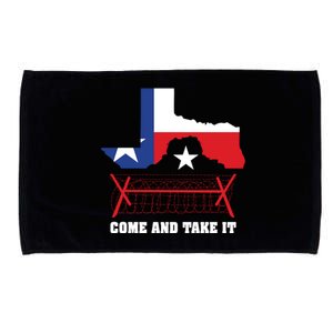 Texas Border Razor Wire Come And Take It Texas Flag Microfiber Hand Towel