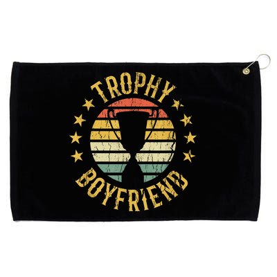 Trophy Boyfriend Retro Clothes Gift For Girlfriend Cute Valentine Gift Grommeted Golf Towel