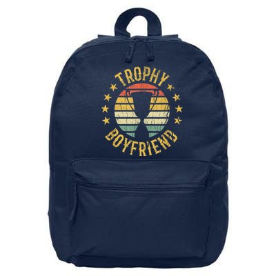 Trophy Boyfriend Retro Clothes Gift For Girlfriend Cute Valentine Gift 16 in Basic Backpack