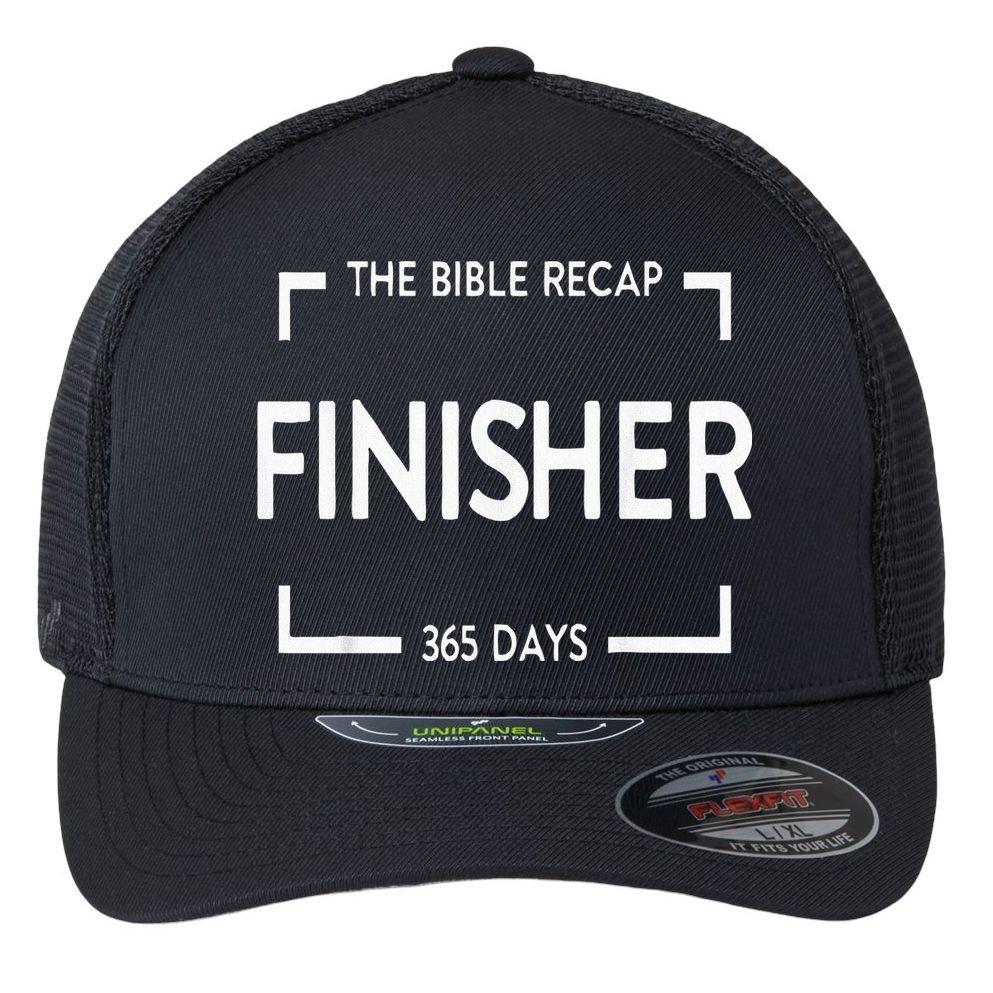 The Bible Recap Finisher 365 Days Flexfit Unipanel Trucker Cap