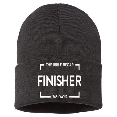 The Bible Recap Finisher 365 Days Sustainable Knit Beanie