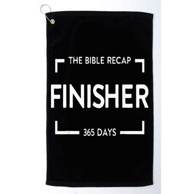 The Bible Recap Finisher 365 Days Golf Towel