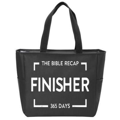 The Bible Recap Finisher 365 Days Zip Tote Bag