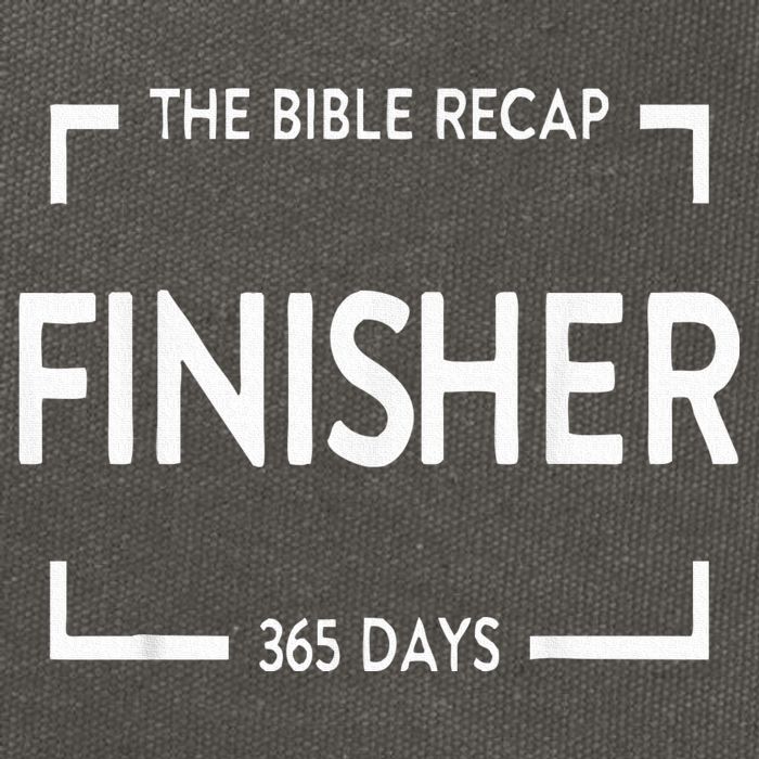 The Bible Recap Finisher 365 Days Cotton Canvas Backpack