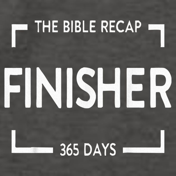The Bible Recap Finisher 365 Days Vector Backpack