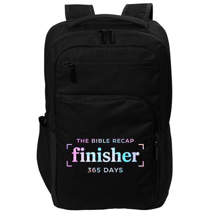 The Bible Recap Finisher 365 Days Christian Religious Impact Tech Backpack