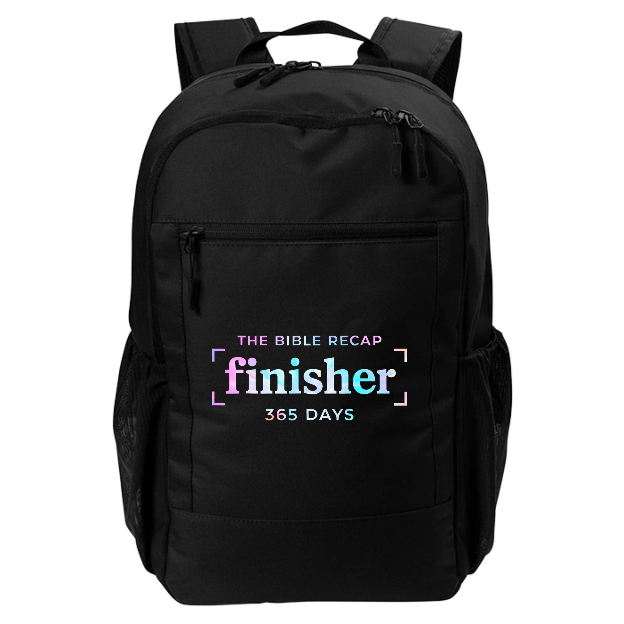 The Bible Recap Finisher 365 Days Christian Religious Backpack