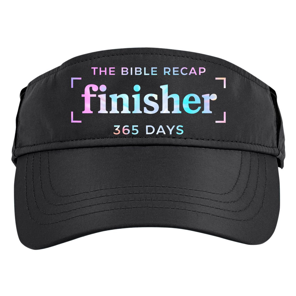 The Bible Recap Finisher 365 Days Christian Religious Adult Drive Performance Visor