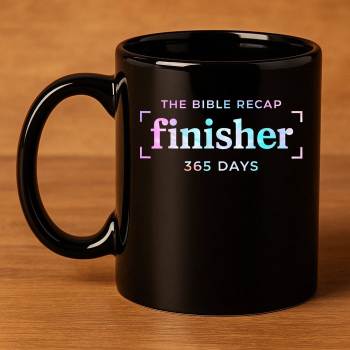 The Bible Recap Finisher 365 Days Christian Religious 11oz C Handle Ceramic Mug