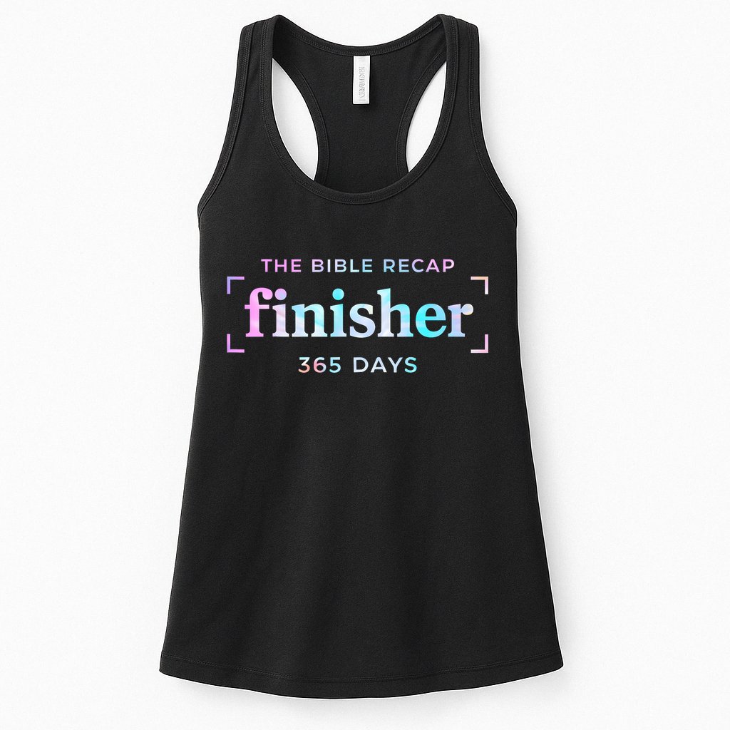 The Bible Recap Finisher 365 Days Christian Religious Womens Tank Top