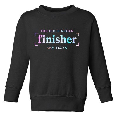 The Bible Recap Finisher 365 Days Christian Religious Toddler Sweatshirt