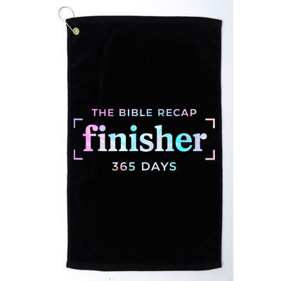 The Bible Recap Finisher 365 Days Christian Religious Golf Towel