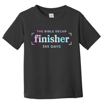 The Bible Recap Finisher 365 Days Christian Religious Toddler T-Shirt