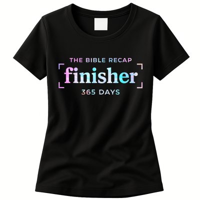 The Bible Recap Finisher 365 Days Christian Religious Womens T-Shirt