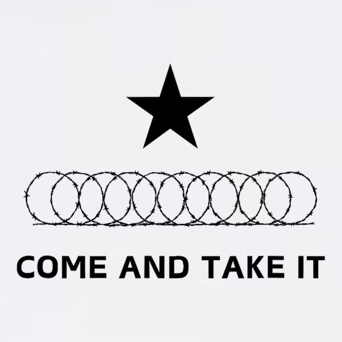 Texas Border Razorwire Come And Take It Garment-Dyed Sweatshirt