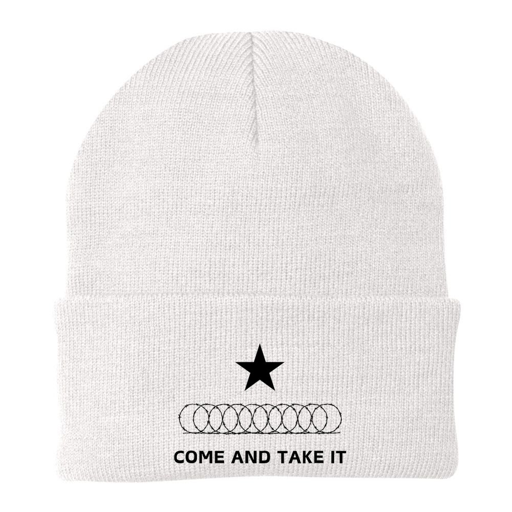 Texas Border Razorwire Come And Take It Beanie