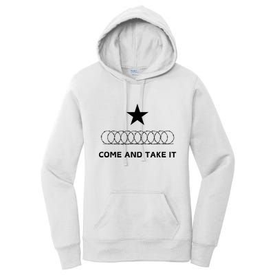 Texas Border Razorwire Come And Take It Women's Pullover Hoodie