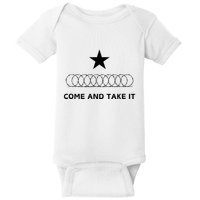 Texas Border Razorwire Come And Take It Baby Bodysuit