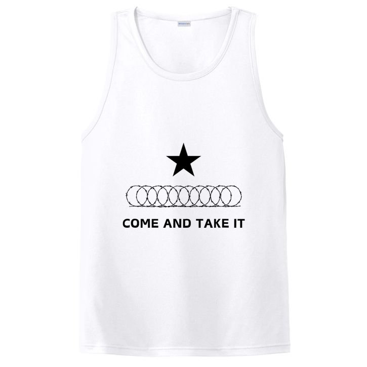 Texas Border Razorwire Come And Take It PosiCharge Competitor Tank