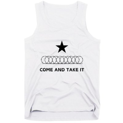 Texas Border Razorwire Come And Take It Tank Top
