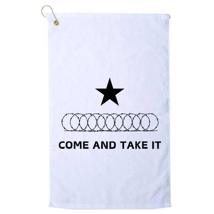 Texas Border Razorwire Come And Take It Golf Towel