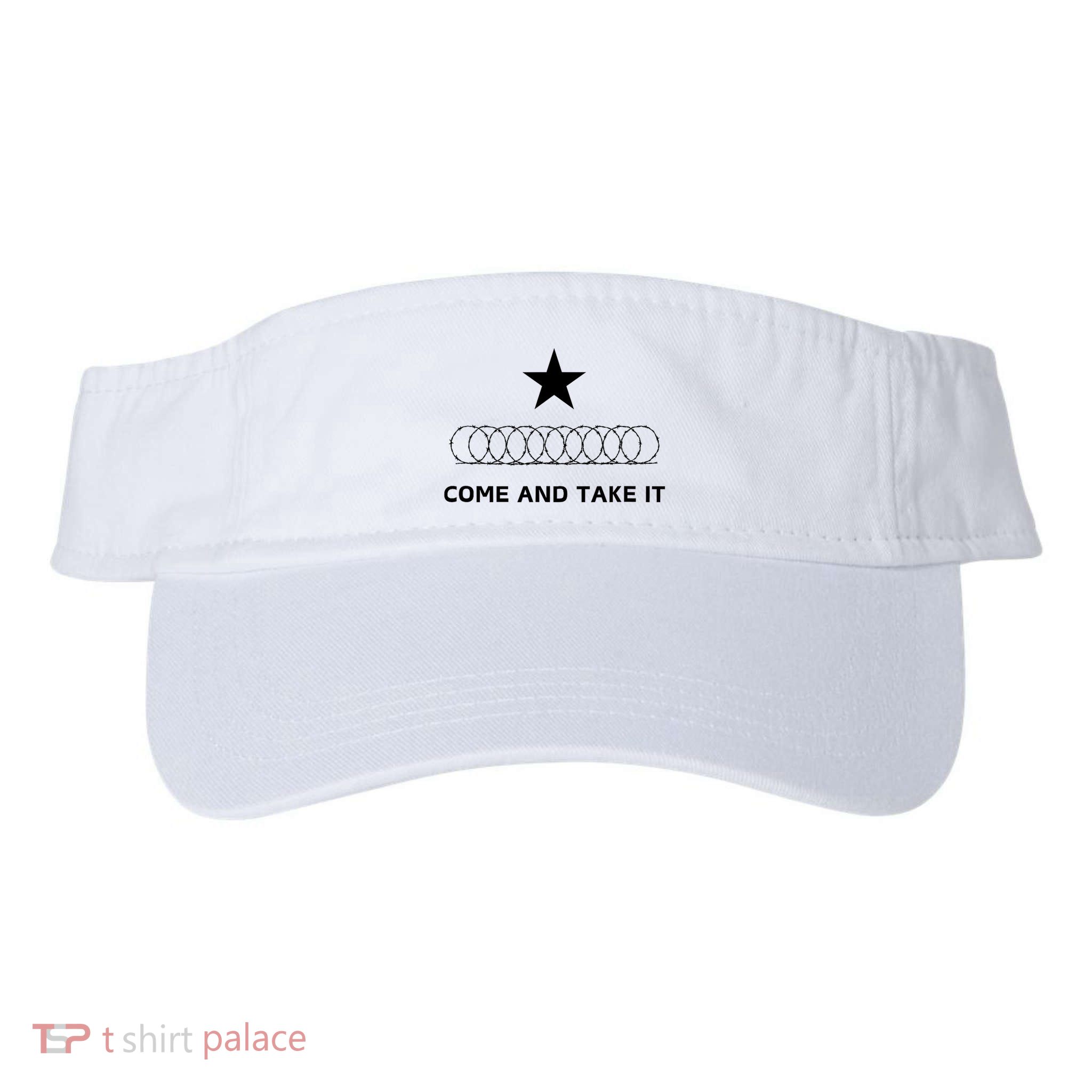 Texas Border Razorwire Come And Take It Visor