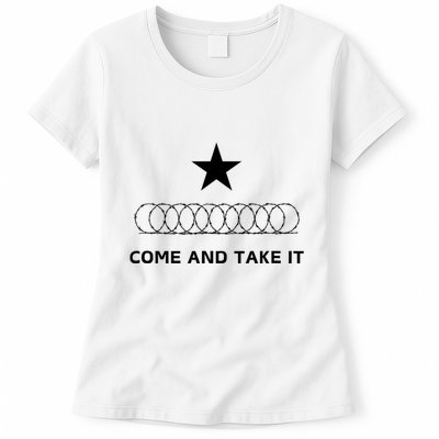 Texas Border Razorwire Come And Take It Womens T-Shirt