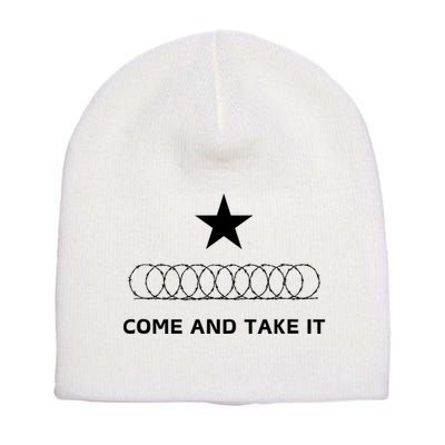 Texas Border Razorwire Come And Take It Short Acrylic Beanie