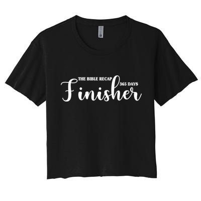 The Bible Recap Finisher 365 Days Women's Crop Top Tee
