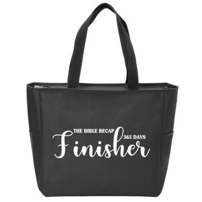 The Bible Recap Finisher 365 Days Zip Tote Bag