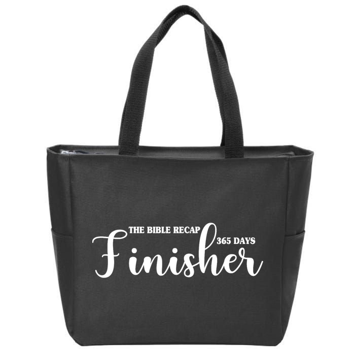 The Bible Recap Finisher 365 Days Zip Tote Bag