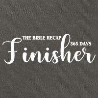 The Bible Recap Finisher 365 Days Cotton Canvas Backpack