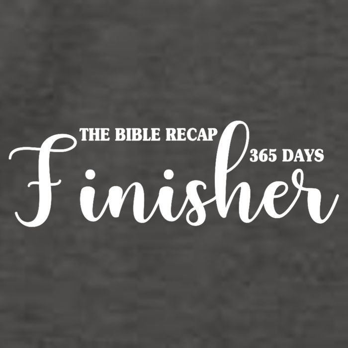 The Bible Recap Finisher 365 Days Vector Backpack