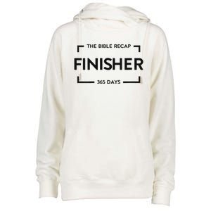 The Bible Recap Finisher 365 Days Womens Funnel Neck Pullover Hood