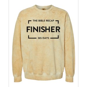 The Bible Recap Finisher 365 Days Colorblast Crewneck Sweatshirt