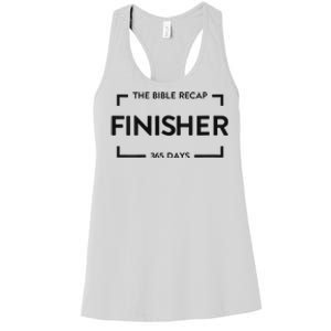 The Bible Recap Finisher 365 Days Women's Racerback Tank