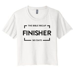 The Bible Recap Finisher 365 Days Women's Crop Top Tee