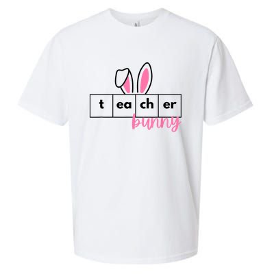 Teacher Bunny Reading Teacher Easter Spring Sueded Cloud Jersey T-Shirt